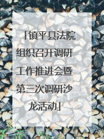 镇平县法院组织召开调研工作推进会暨第三次调研沙龙活动