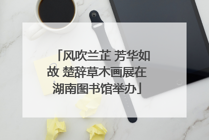 风吹兰芷 芳华如故 楚辞草木画展在湖南图书馆举办