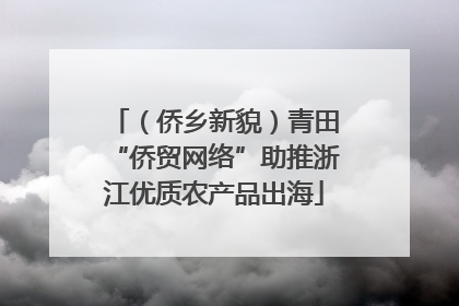 （侨乡新貌）青田“侨贸网络”助推浙江优质农产品出海
