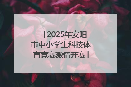2025年安阳市中小学生科技体育竞赛激情开赛