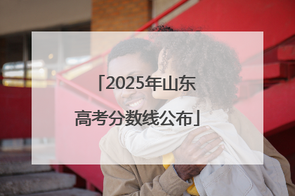 2025年山东高考分数线公布