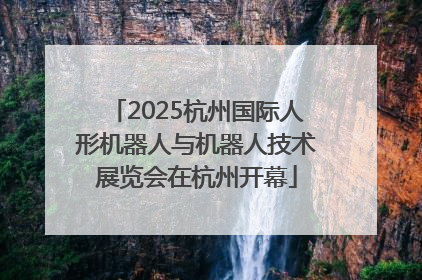 2025杭州国际人形机器人与机器人技术展览会在杭州开幕